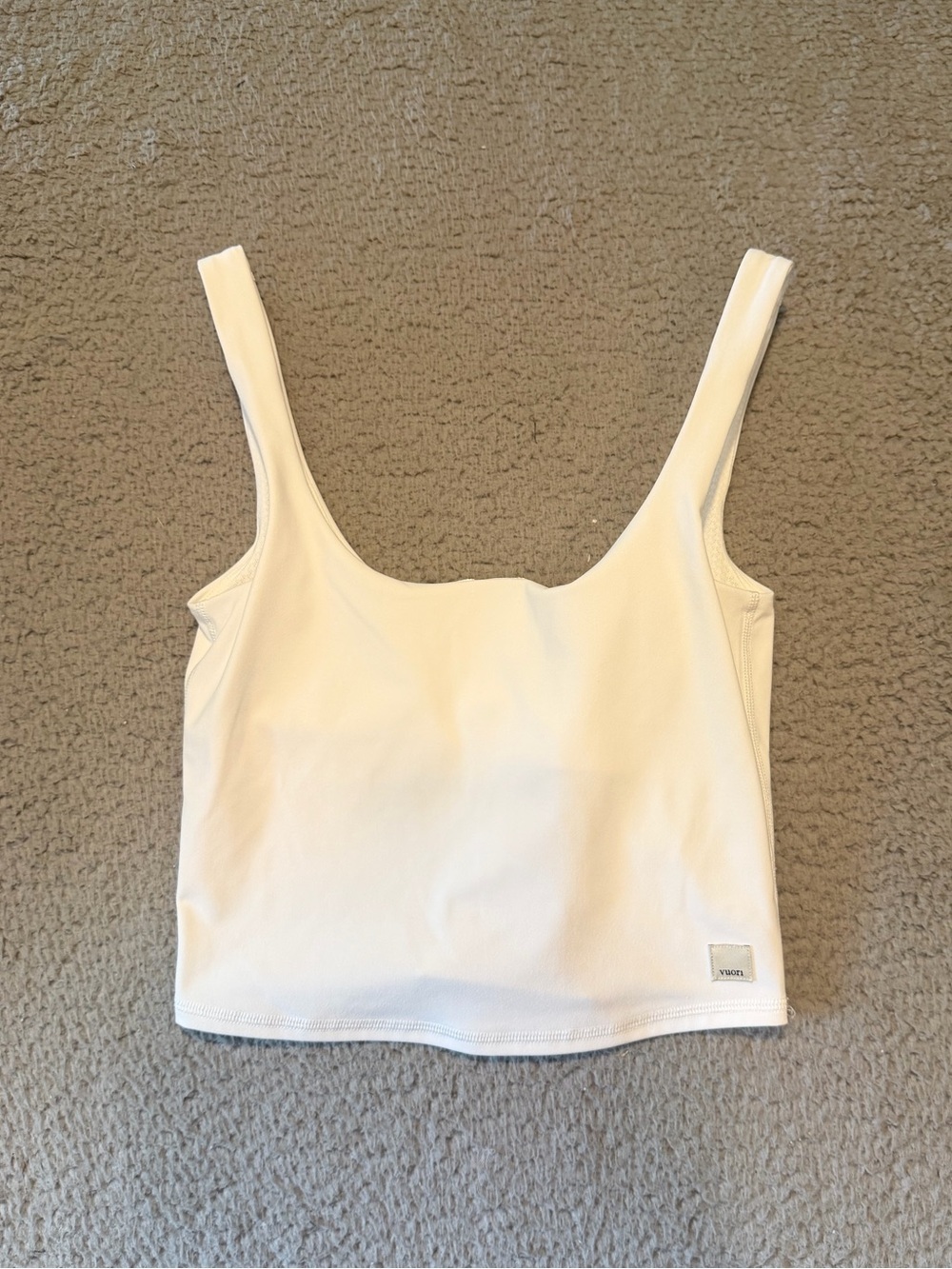 Women's Daily Crop Tank white size XS